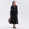 Women's Long Sleeve Woven Knit Midi Sweater Dress - A New Day™ - 3 of 3