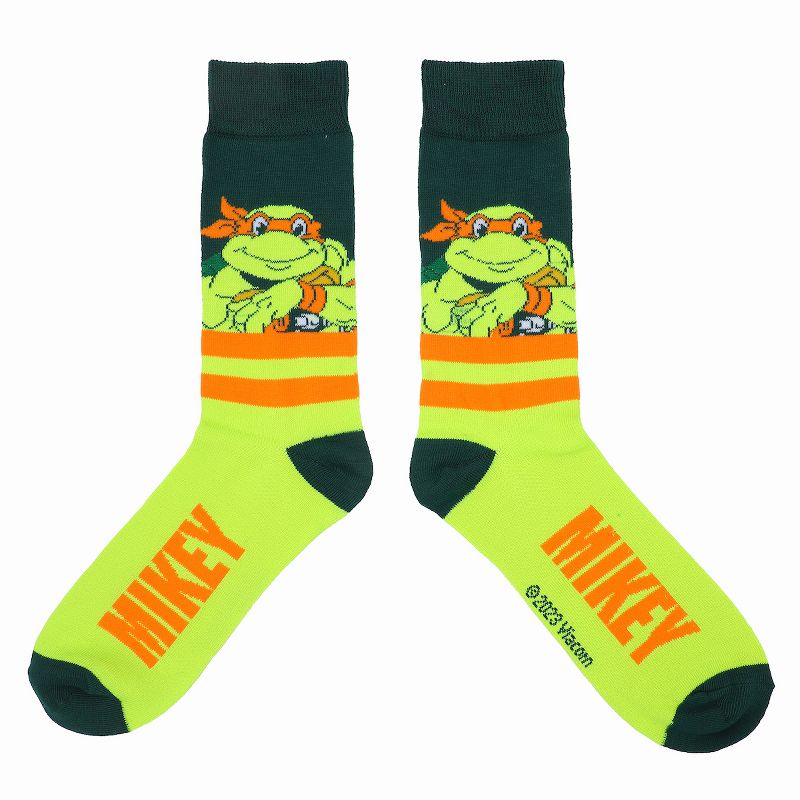 Teenage Mutant Ninja Turtles Characters 5-Pair Men's Casual Crew Socks, 2 of 7