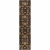 Hauteloom Blomkest Black&Yellow Traditional Wool Carpet - 2 of 4