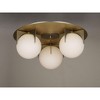 Maxim Lighting Finn 3 - Light Flush Mount in  Satin Brass/Brushed Platinum - 4 of 4