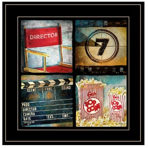 "At The Movies" By Mollie B., Ready to Hang Framed Print, Black Frame - 1 of 1