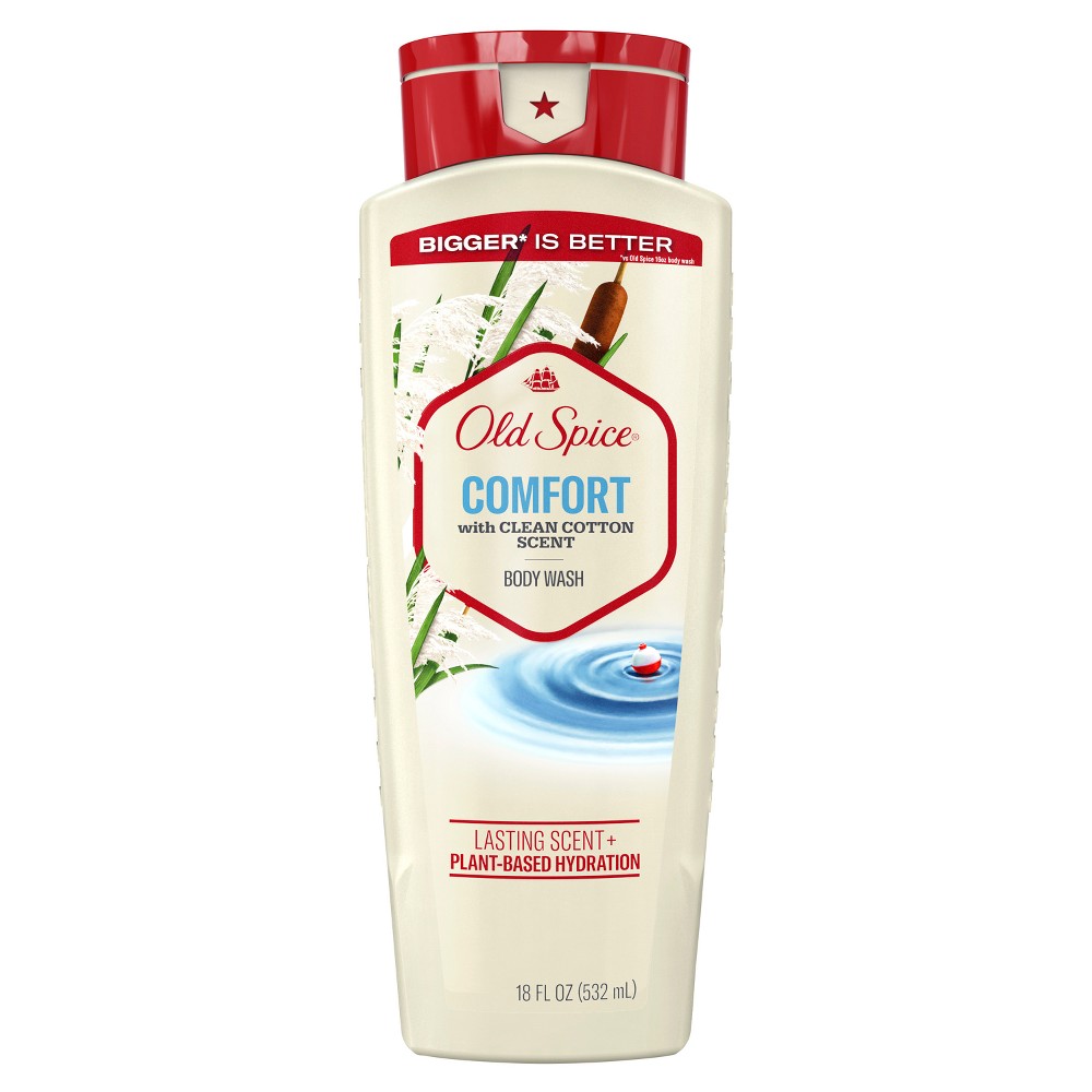 Old Spice Mens Body Wash - Comfort with Clean Cotton scent - 18 fl oz