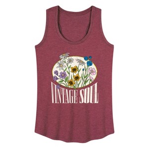 Women's - Instant Message - Vintage Soul Graphic Racerback Tank - 1 of 4
