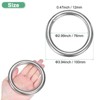 Unique Bargains Dream Catcher Stainless Steel Macrame Wreath Floral Round Metal O Rings 1 PC - 3 of 4