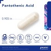 Pure Encapsulations Pantothenic Acid - Hypoallergenic Supplement Supports Cellular Energy Production, Adrenal and Cardiovascular Health - 120 Capsules - 3 of 4