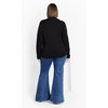 Women's Plus Size Katalina Sweater - black | CITY CHIC - 3 of 4