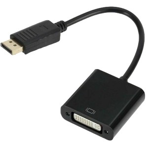 Sanoxy DisplayPort DP Male To DVI Female Adapter Cable Converter Compatible with Laptop PC - 1 of 2