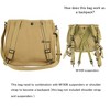 Generic WW2 US Army M1936 Messenger Bag Lightweight Vintage Canvas WWII Shoulder Military Bag - 4 of 4
