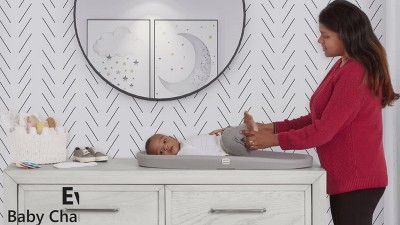 Evolur Dark Gray Waterproof Baby Changing Pad