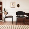 Luck Live 2-Pack Contemporary Dining Chairs with Metal Frame, Soft Upholstered Seat & Back - 2 of 4