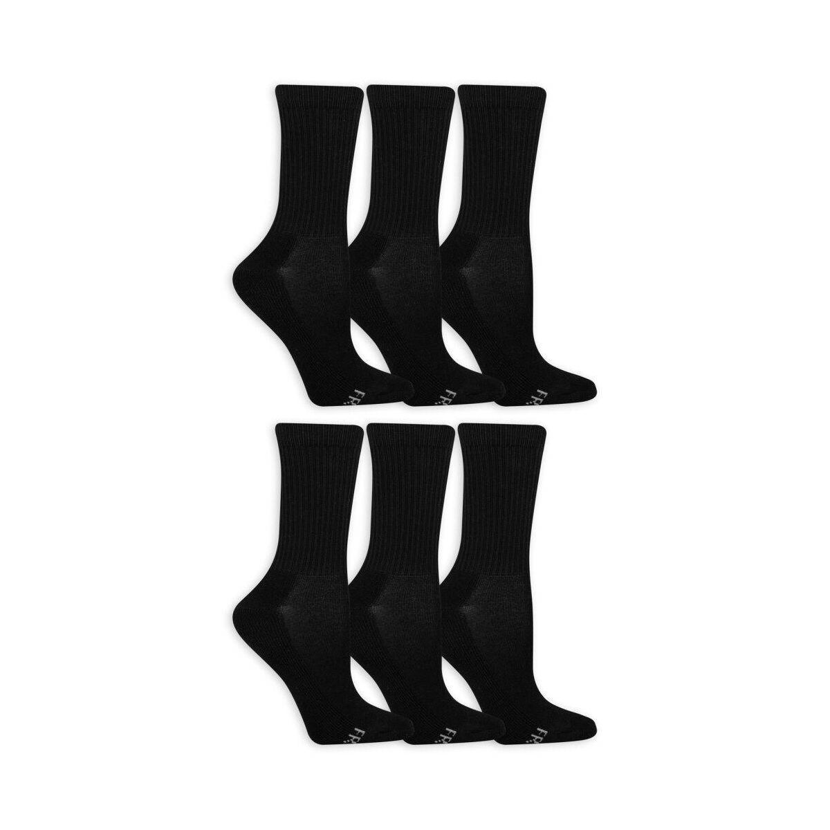 Fruit of the Loom Women's 6pk Comfort Cushion Crew Socks - 8-12 - thumbnail 10