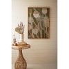Wall Art, Framed Poppy Print Under Glass 39.5"H – Green & Brown Botanical Wall Decor by Kalalou - 2 of 3