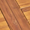 Sapphtopaz Patio Outdoor Table Wood Patio Dining Table Rectangular Outdoor Dining Table Picnic Table Patio Table for Yard Porch Garden Patio - 3 of 4
