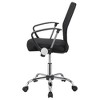 Vynxaria Black Swivel Office Chair with Casters - 4 of 4
