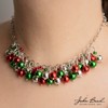 Crystal Lane DIY 7" Acrylic Twisted Baubles Metallic Designer Holiday Christmas Bead Strand Red Green Silver - 2 of 4
