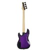 Sawtooth EP Series Electric Bass Guitar, Translucent Purple - 4 of 4