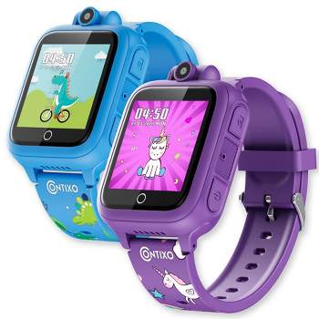 Contixo 2-pk Kids Smart Watch 14 Educational Games, HD Touch Screen, Camera, Video & Audio, for Aged 3–12-Year Old Boys and Girls Toys Watch