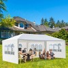 ORRD 10'x20' Outdoor Party Tent with Removable Sidewalls, Waterproof Wedding Canopy Gazebo, White - 3 of 4