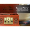 VICTOR State 7-in-1 Turntable Music Center with 3-Speed Record Player, CD/MP3/Cassette Player, FM Radio, Dual Bluetooth In & Out, and Built-in Stereo - 3 of 4