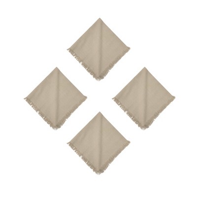 carol & frank Bryce Dune Brown Napkin Set of 4