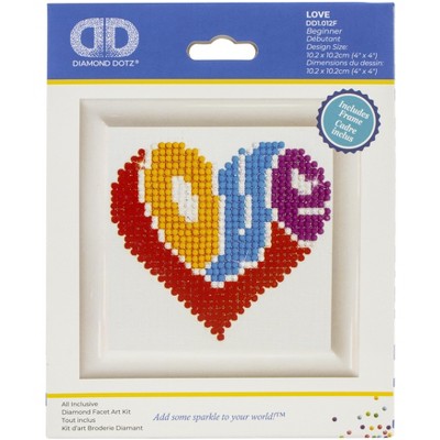 Diamond Dotz Diamond Embroidery Facet Art Kit 4"X4"-Love