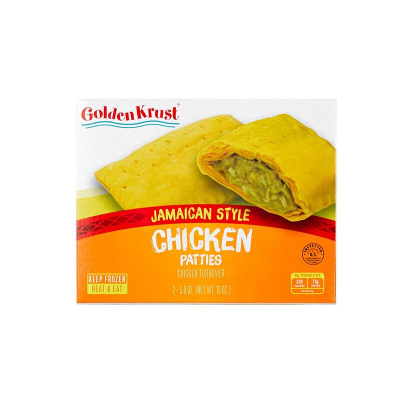 Golden Krust Jamaican Style Chicken Frozen Patties - 10oz, 1 of 5