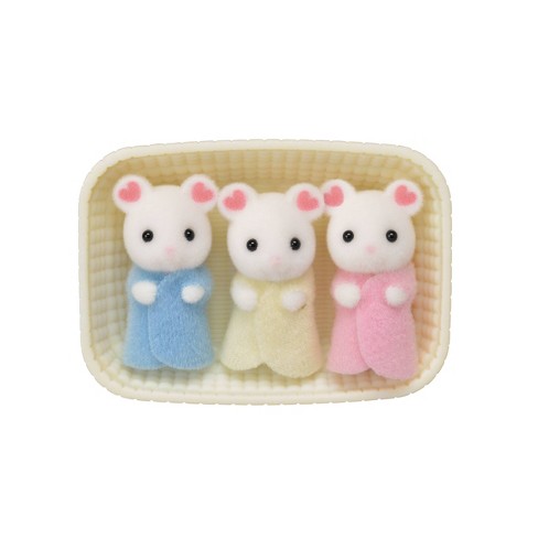 BNIB Calico Critters Marshmallow Mouse Family and Marshmallow Mouse Triplets 