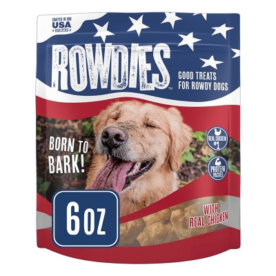 Rowdies Red White and Blue Chicken flavor Dog Chewy Treats - 6oz
