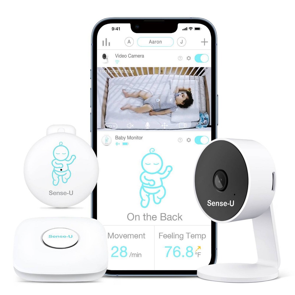 Photos - Baby Monitor Sense-U Smart  3 + Video Monitor - Tracks Child's Body Movemen