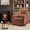 Acekool Multi-Position Glider - 360° Swivel & Rocking Motion with Adjustable Backrest (Brown) - 3 of 4