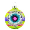 Christopher Radko 2.0 Inch Vintage Reflectors Set Stripes Glitter Tree Ornament Sets - 3 of 3