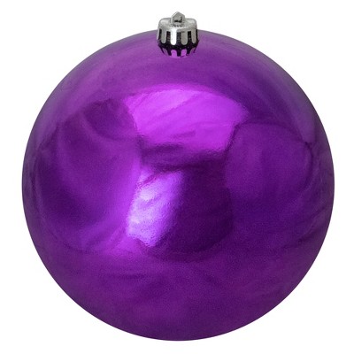 Northlight 8" Shatterproof Shiny Christmas Ball Ornament - Purple