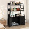 Hooseng Cat Furniture, Large Storage Space Cat Furniture, Furniture Wooden Cat tree, Cat Furniture with 3 Shelves and Doors - 4 of 4