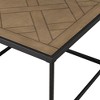 Contemporary Decorative Parquet-Top Square Coffee Table ¨C Parquet Veneer - 4 of 4