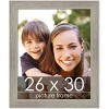 PosterPalooza | 26x30 Wide Barnwood Picture Frame, UV Acrylic, 6 Finishes - Grey, Brown, White, and Black - 2 of 4