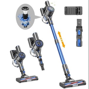 MAMNV Cordless Stick Vacuum Cleaner with 2-in-1 Brushes For Carpet/Hard Floor 2 Speeds Floor Vacuum, HEPA Filter, Blue - 1 of 4
