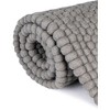 Unique Loom Felt Ball Collection Area Rug - Cloud - 4 of 4