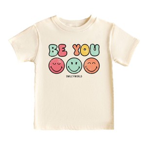 The Juniper Shop SmileyWorld Be You Groovy Toddler Short Sleeve Tee - 1 of 4