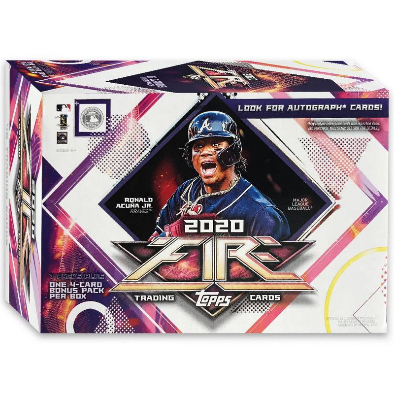 2020 Topps MLB Fire Baseball Trading Card Blaster Box, 2 of 4