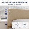 Allewie Bed Frame with Adjustable Headboard, Upholstered Platform Bed with Wood Slats, Heavy Duty Mattress Foundation, No Box Spring Needed, Noise-Free, Easy Assembly - 3 of 4