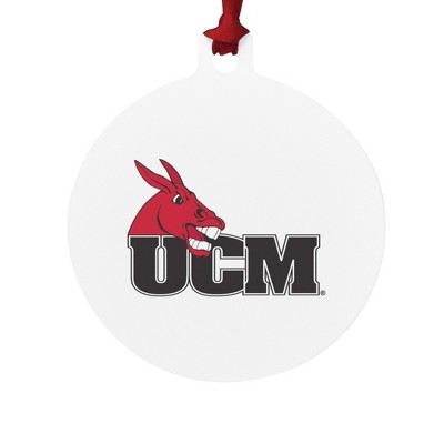 University of Central Missouri Primary Logo Aluminum Holiday Christmas Tree Ornament