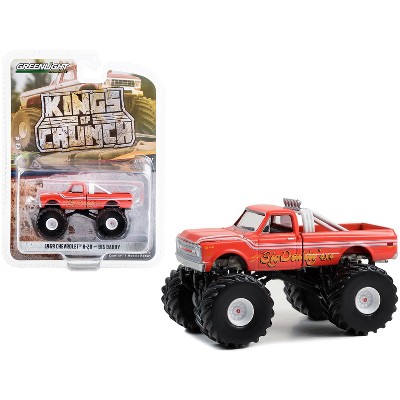 1969 Chevrolet K-20 Monster Truck Orange Red "Big Daddy" "Kings of Crunch" Series 13 1/64 Diecast Model Car by Greenlight