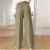 Wikineon Women's High-Waist Wide Leg Pants C Business Casual Trousers with Functional Pockets for Polished Comfort & Versatile Styling,beige, XXL Size - 4 of 4