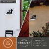 VAXCEL Hammond Steel 1 Light LED Compatible Dusk to Dawn Matte Black and White Industrial Outdoor Wall Lantern - 4 of 4