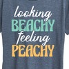 Women's - Instant Message - Looking Beachy Feeling Peachy Short Sleeve Graphic T-Shirt - 2 of 4