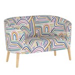 Owstynn Linen Modern Banquette Bench Gray Baxton Studio Target