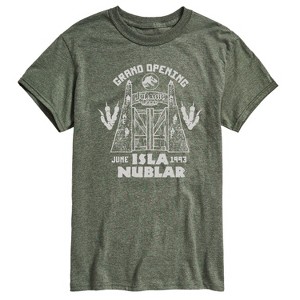 Men's - Jurassic Park - Isla Nublar Grand Opening Short Sleeve Graphic T-Shirt - 1 of 4