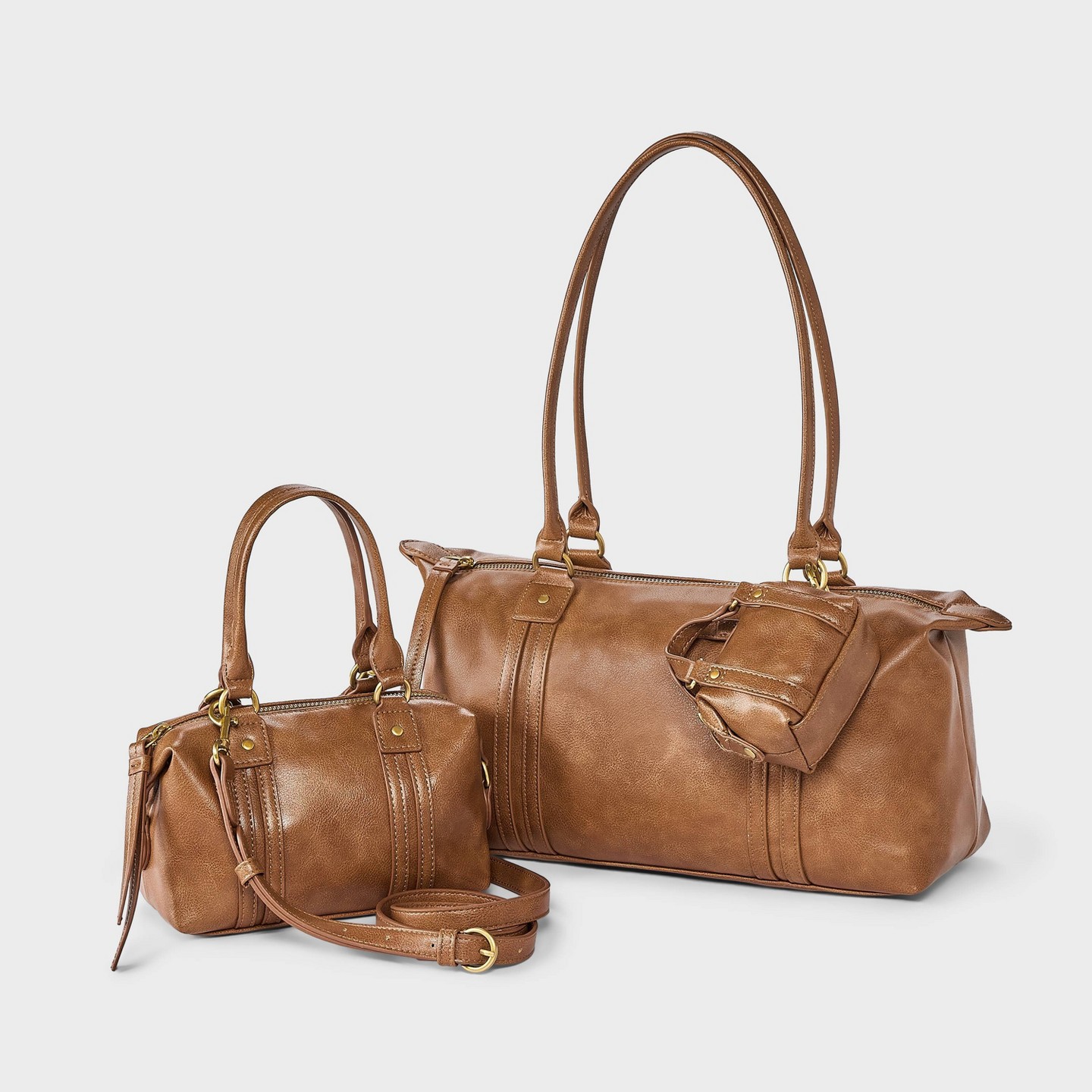 Сумка Universal Thread Faux Leather Distressed Small Satchel Crossbody — фото 6
