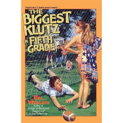 The Biggest Klutz in Fifth Grade - by  Bill Wallace (Paperback)