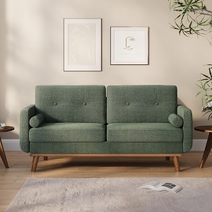 64" Loveseat Sofa, Mid Century Modern Couch Comfy Love Seat Couches for Living Room - 1 of 4
